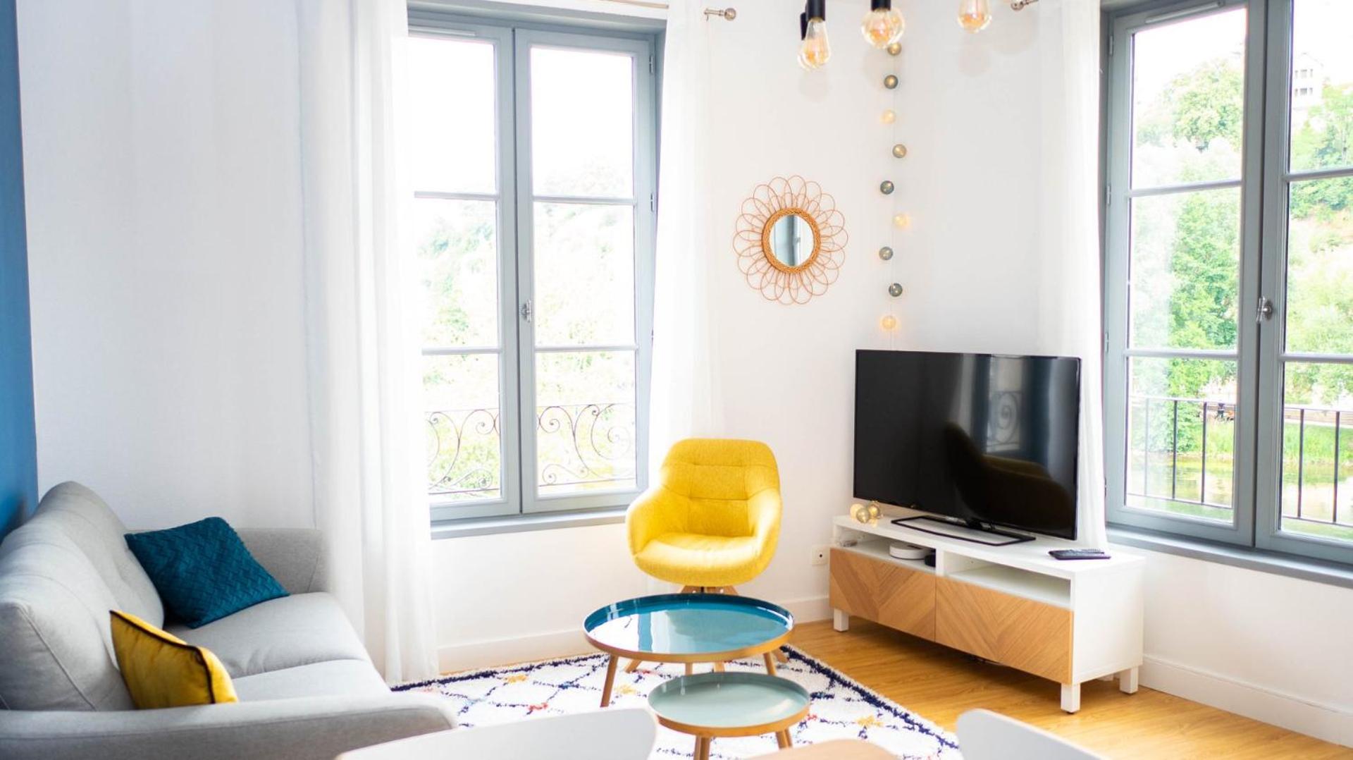 Apartament Les Rives Du Clain - Sublime T4 Au Bord De L'Eau Poitiers Zewnętrze zdjęcie